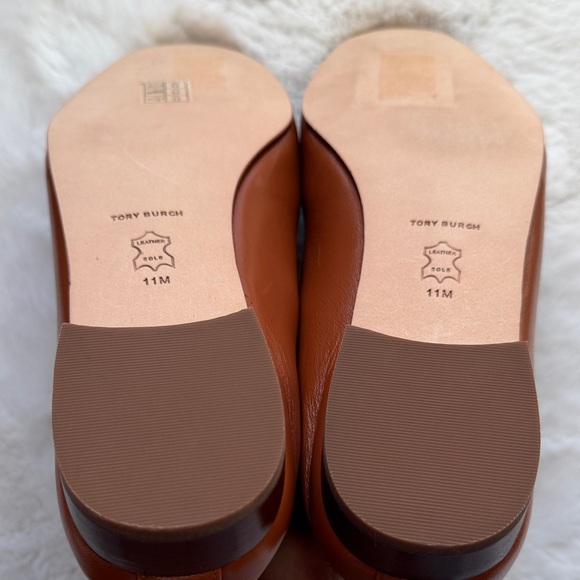NIB Tory Burch Mini Benton Charm Leather Loafer Aged Camello size 11 - Picture 7 of 12